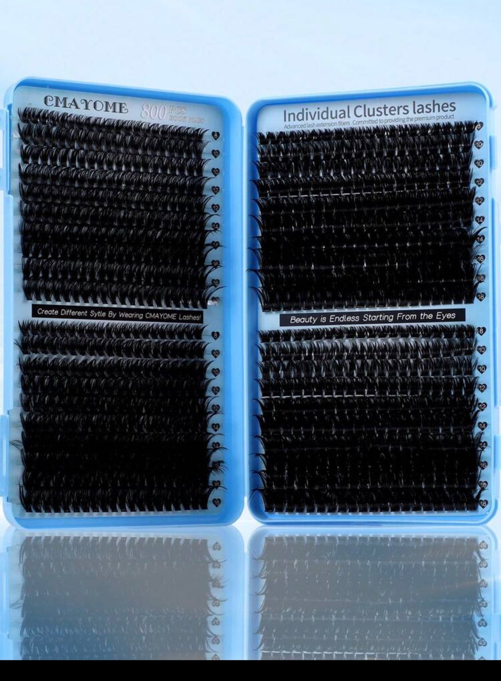 Blue Kiss Lash Clusters