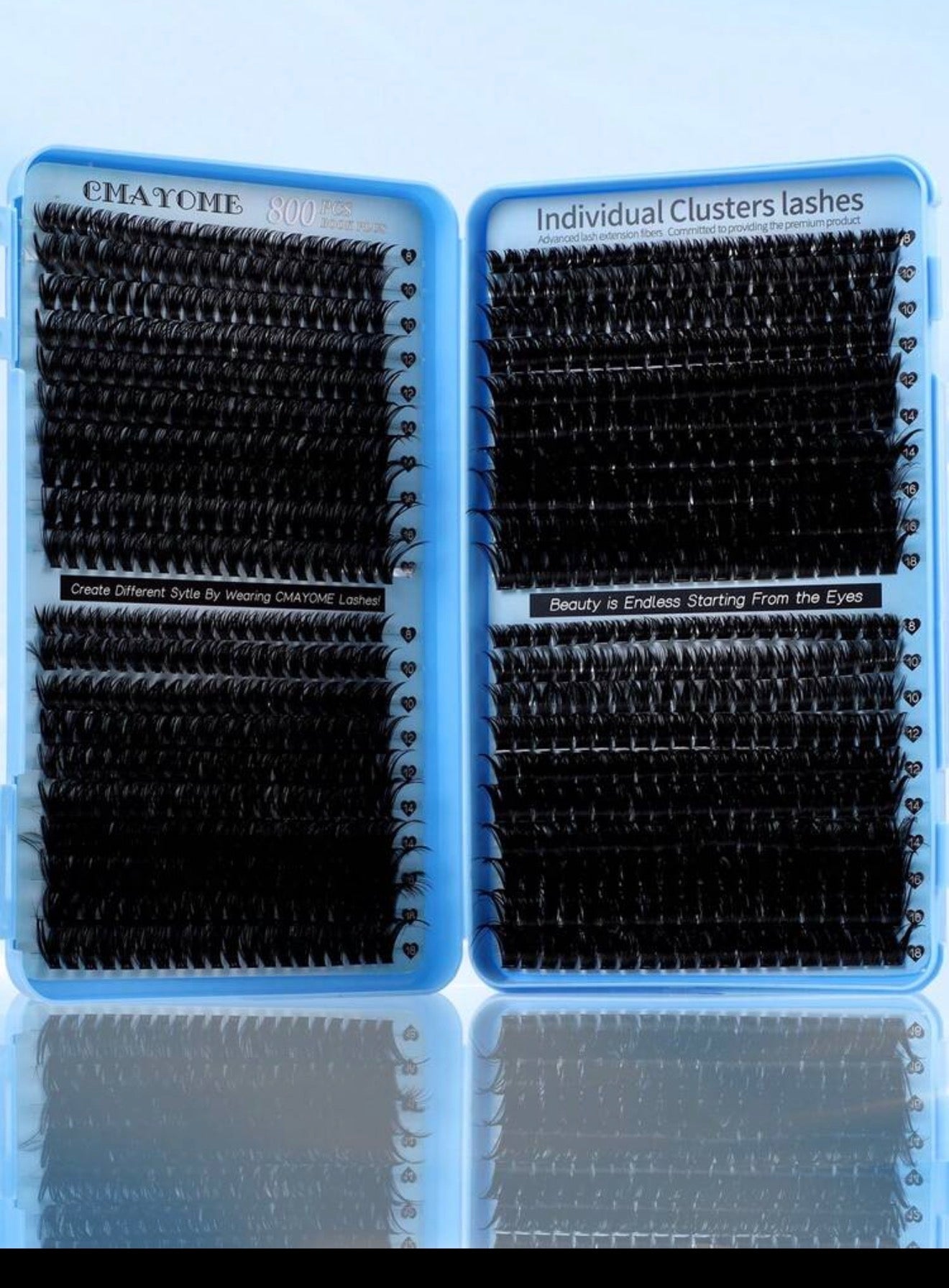 Blue Kiss Lash Clusters