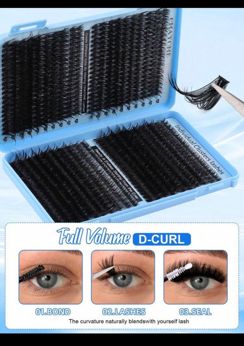 Blue Kiss Lash Clusters